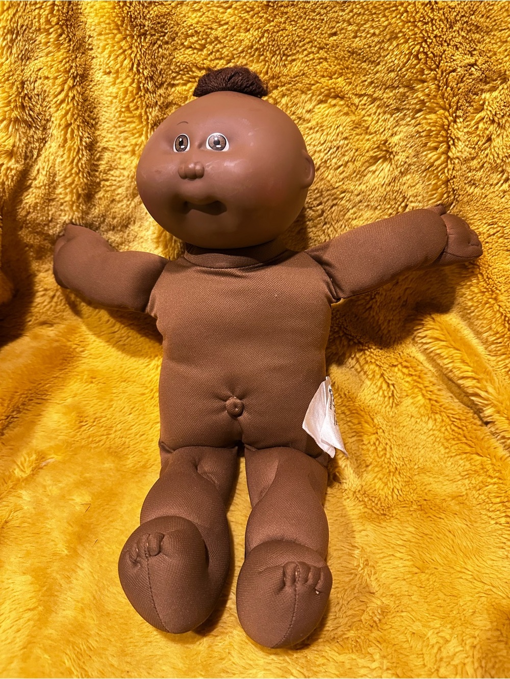 Cabbage Patch Kids Doll African American Brown Eyes & Hair 1982 No Clothes Vtg